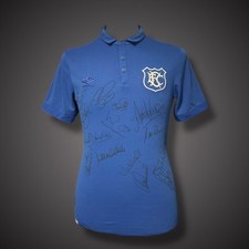 Everton 125 Year Football Shirt Hand Signed By 10+ Players &pound;249 With COA