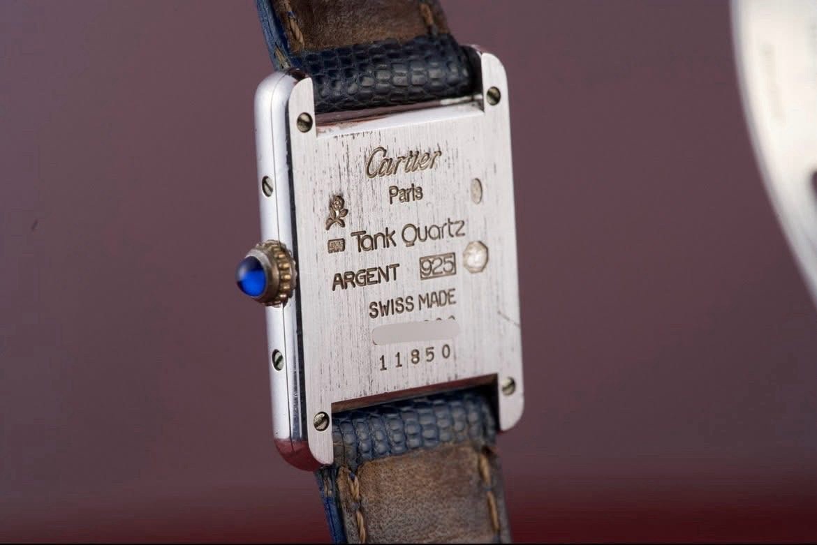 Cartier Must De Rare Blue 20 mm with Box Quartz image 2