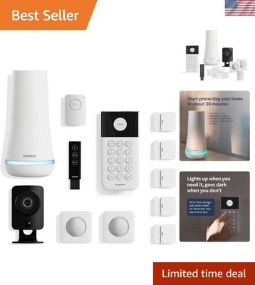 HD Wireless Home Security Set   12 Pieces with Alexa & Google Assistance Support