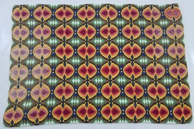 Vintage italienische Bargello Nadelspitze Wolle Panel 89x59cms