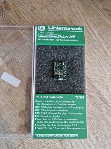 Uhlenbrock 76560 Lokdecoder 22pin Plux nuevo DCC Decoder Digital Hornby Esu Lenz | Condition: New: Other (See Details)