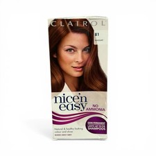 CLAIROL NICE N EASY HAIR COLOUR 81 MAHOGANY 24 SHAMPOOS NO AMMONIA