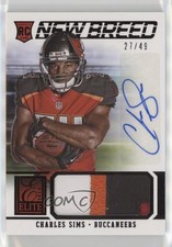 2014 Elite New Breed Materials Prime Signatures 27/49 Charles Sims #11 Auto 7l6