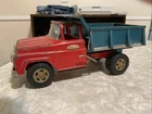 Vintage Tonka Toys Pressed Steel Dump Truck Mound Minn - Red & Blue