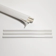 12 Daltile Arctic White Color  1/2 X 12 Jolly Ceramic Wall Tile Trim Pieces