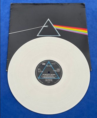 DARK SIDE OF THE MOON by Pink Floyd  (Rare White Vinyl 1978 Dutch Reissue )