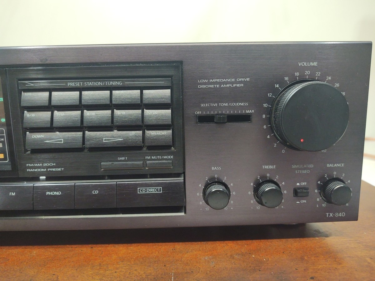 ONKYOステレオ　4点【ジャンク品】 Onkyo TX-840 Quartz Synthesized Tuner Amplifier with Remote Bundle