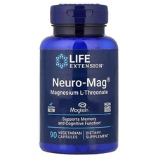 Life Extension Neuro-Mag,Magnesium L-Threonate, 90 Vegetarian Capsules