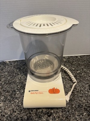 Black & Decker Handy Pop N Serve Popcorn Maker HP-50 Vintage Movie Night