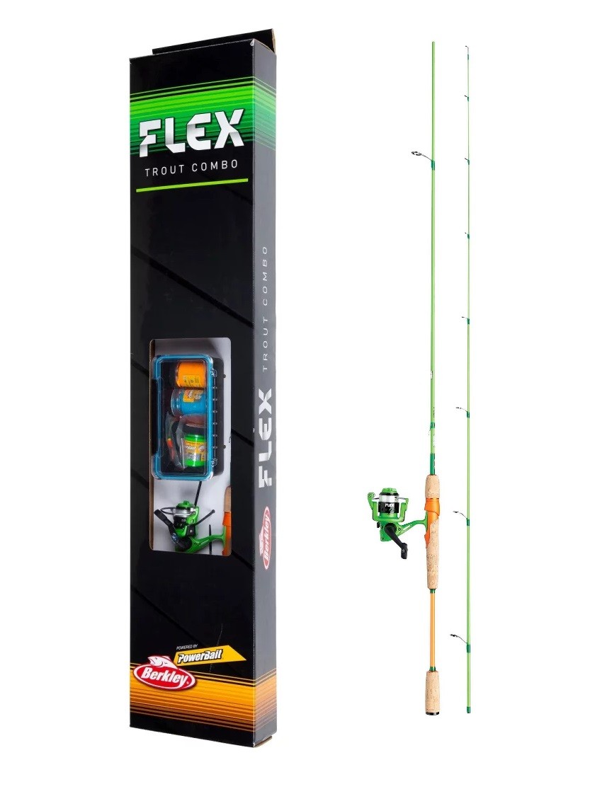 Berkley Flex Trout Starter Combo 210м 1-10 г для форели с начинкой из анчоусов и роллов 13590₽