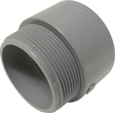 Cantex 5140109C Schedule 40 PVC Plain End Male Terminal Adapter 2-1/2 Dia. in.