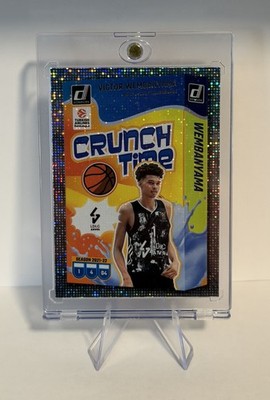 Victor Wembanyama 2024-25 Panini Donruss - Crunch Time #2 Silver Sparkle 