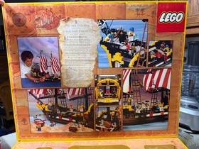 1989 LEGO 6285 VINTAGE Pirates Black Seas Barracuda Near Complete w/Book & Box