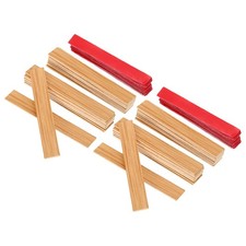 40Pcs Miniature Dollhouse Flooring on 1:12 Scale with Adhesive Backing White