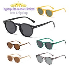 Retro Round Polarized Sunglasses Vintage UV400 Shades Men Women Driving Eyewear
