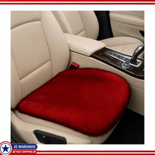 Breathable Non-slip Sheepskin Seat Cushion Thin Soft Faux Fur Cover Car Truck