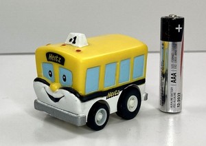 Hertz #1 Smiling Face Promotional Mini Airport Shuttle Bus With Pull Back Action