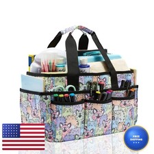 JOSIVIKY Craft Storage Organizer Tote Bag, Art Supply Caddy, Carrying Bag