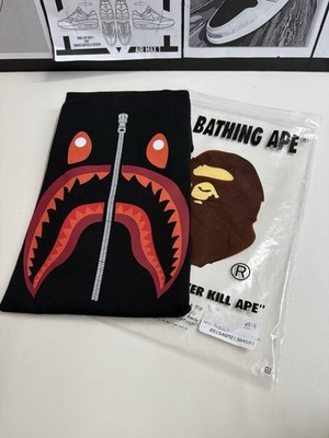 BAPE  Shark Tee Korea (Black) Size- XL  A BATHING APE 100% AUTHENTIC 