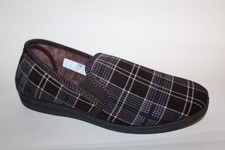 Sleepers Podwójny klin Kapcie Styl 400 Kolor Brązowy w kratę Rozmiar uk 8 Nowe