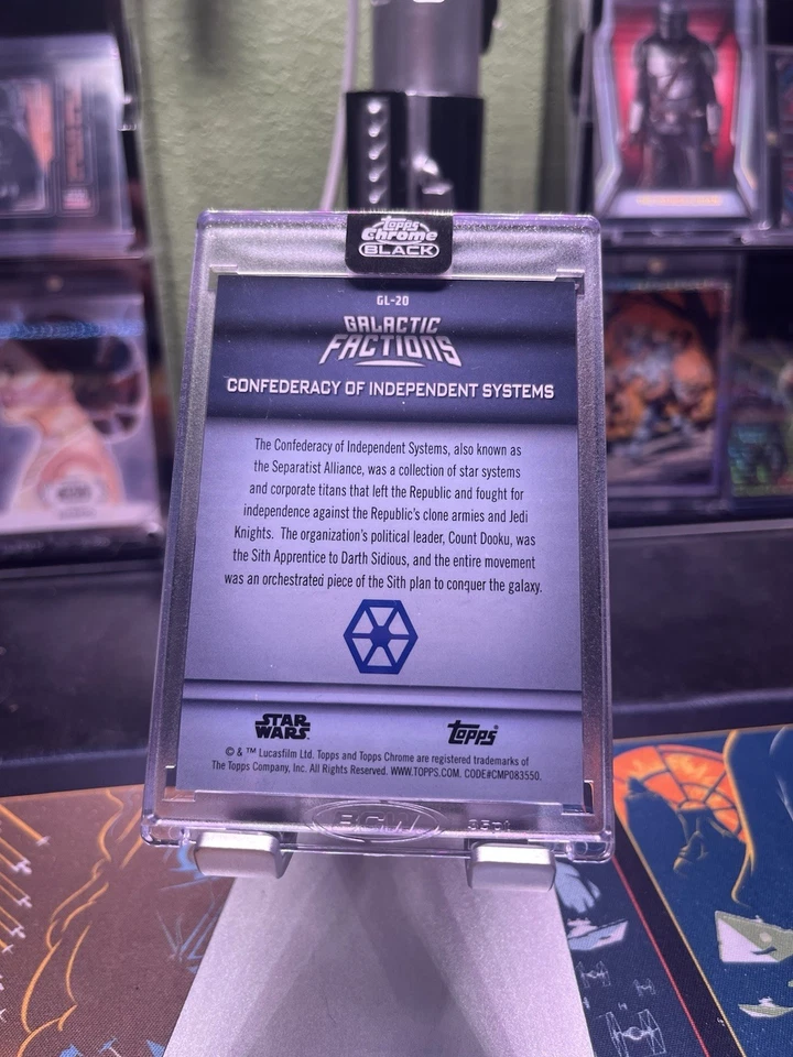 2024 Topps Star Wars Chrome Black - Separatists / Confederacy 15/25 CASE HIT - Image 2 of 3