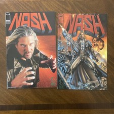 Nash #1 (1999) WWE/WWF Plus Photo Cover Lot Of Two Image Comics Wrestling