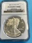 2005 W Proof American Silver Eagle $1 NGC PF 69 Ultra Cameo