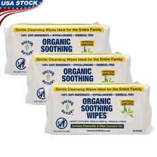 Gentle Cleansing Wipes Organic Bamboo Multi-Purpose Sensitive Skin Baby Adult US