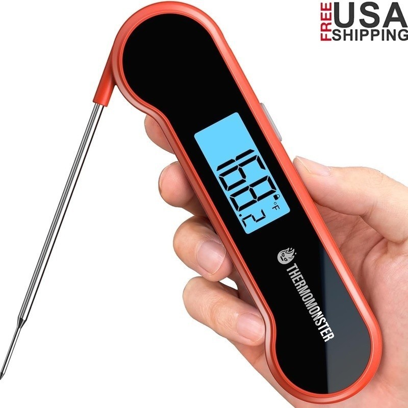 Waterproof Instant-Read Digital Meat Thermometer LCD