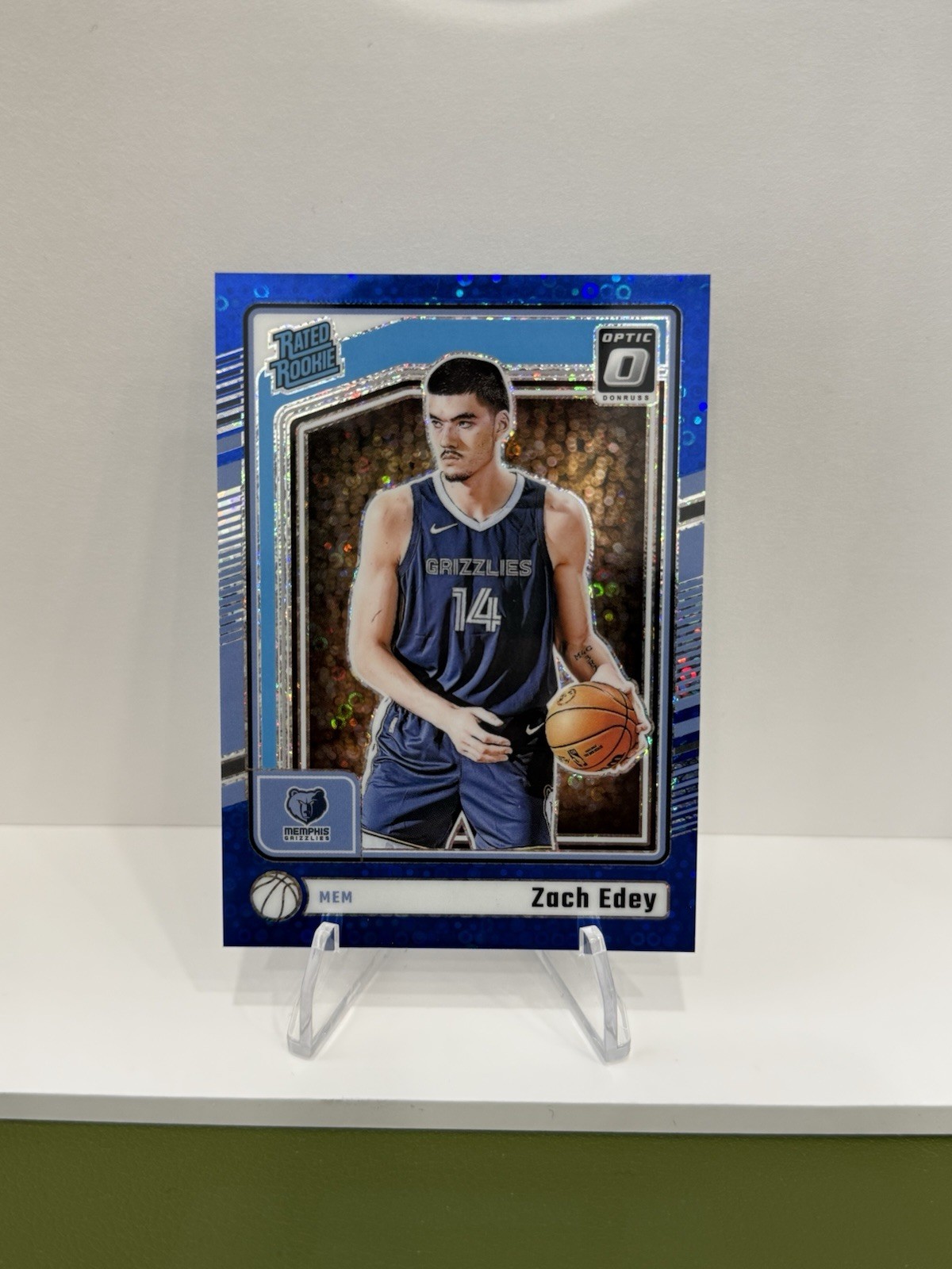 2024-25 Panini Donruss Optic Rated Rookie Zach Edey #288 Fast Break Prizm /49