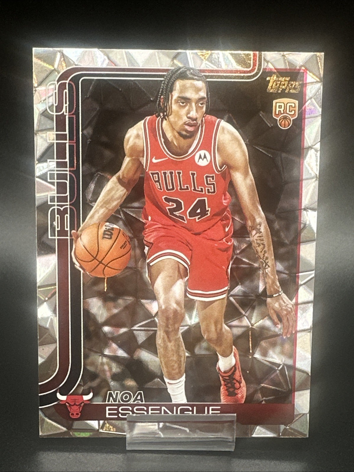 2025-26 Topps Basketball Noa Essengue RC Diamante Foil #212 Bulls Rookie