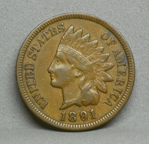 1891 INDIAN HEAD CENT, XF (PL-10)