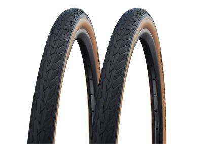2x Schwalbe Road Cruiser 37-622 schwarz/hellbraun Drahtreifen K-Guard 28x1.40 Ma