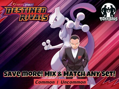 Destined Rivals Singles SV10: TCG Commons & Uncommons   Pick Your Card