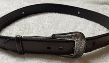 Nocona Western Belt Mens Embossed Tabs Oval Conchos N2476044