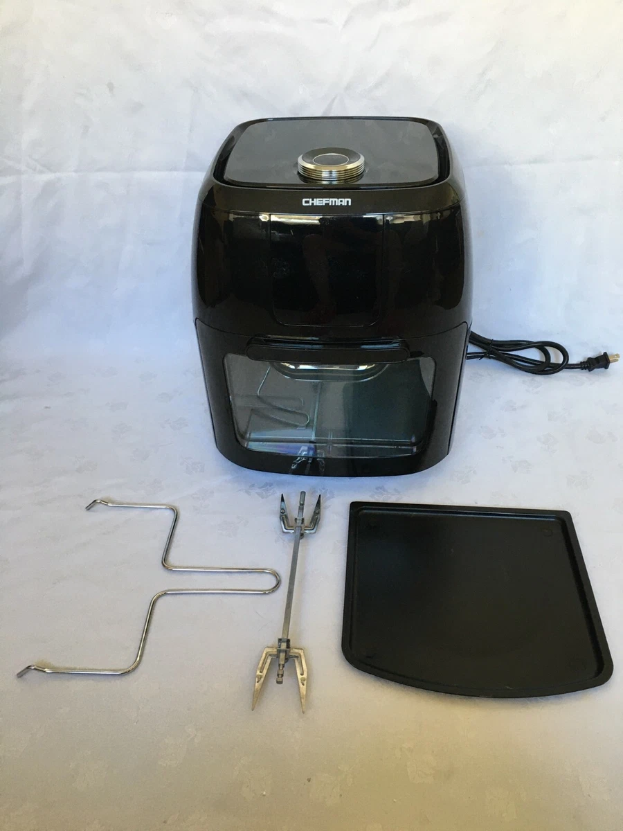 Chefman 6.3 Quart Digital Air Fryer+ Rotisserie, Dehydrator