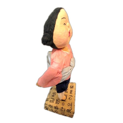 Korean Paper Mache Doll Traditional Asian Peasant Woman Girl Papier-Mâché Craft - Picture 3 of 5