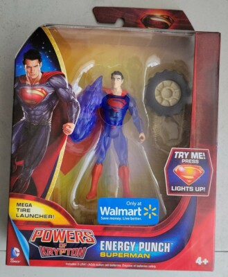 NEW MAN OF STEEL POWERS OF KRYPTON ENERGY PUNCH SUPERMAN ACTION FIGURE 2013! s7