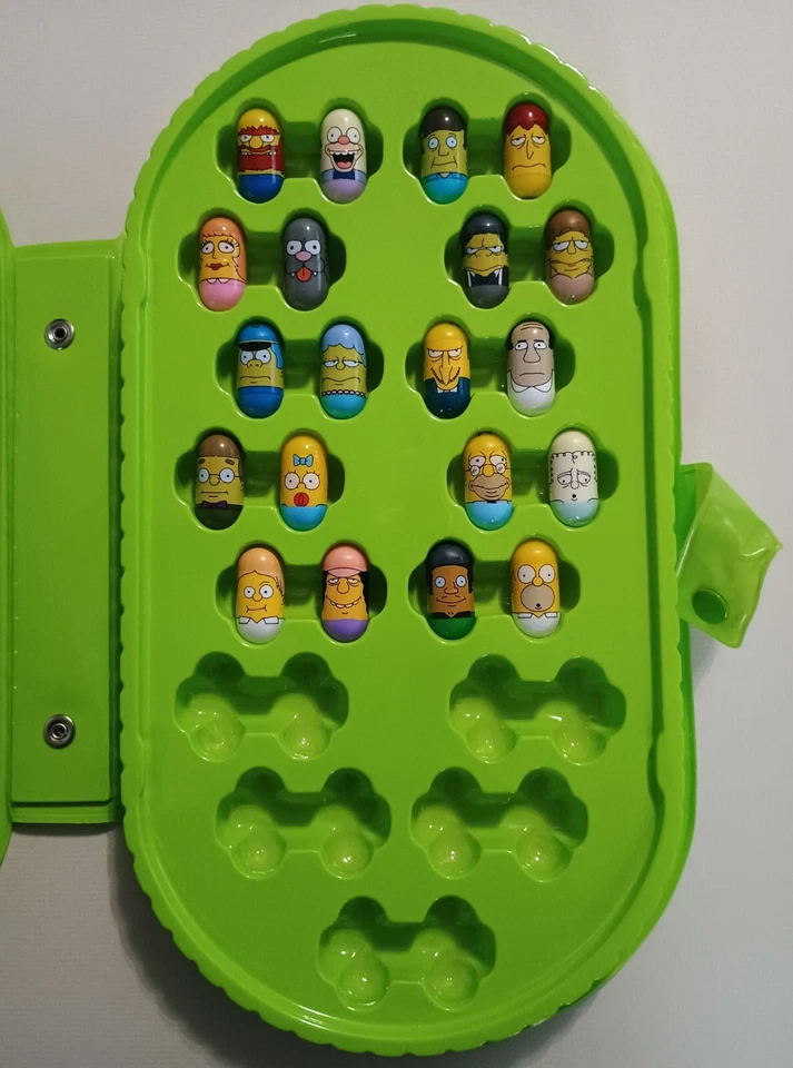 VINTAGE 2004 THE SIMPSONS MIGHTY BEANZ COMPLETE SET 1-40 IN GREEN COLLECTOR CASE - Image 3 of 4