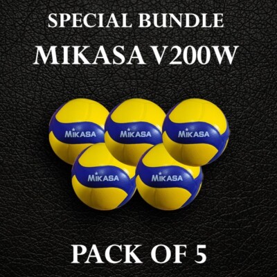 Mikasa V200W Volleyball – FIVB Offizieller Matchball, Größe 5, Gelb, Für Hallenspiele