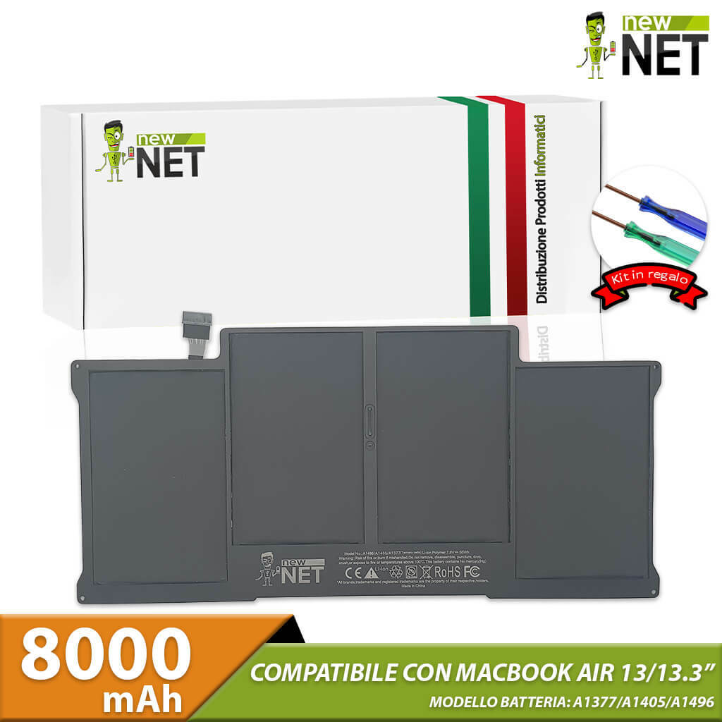 Batteria MacBook Air 13 A1369 2010 | Ricambio Alta Qualità 7.4V 50Wh