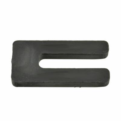 10mm x 75mm x 36mm Black Plastic Horseshoe Window Packers Packing Shim ...