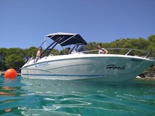 Konsolenboot Quicksilver Commander 600 mit Trailer