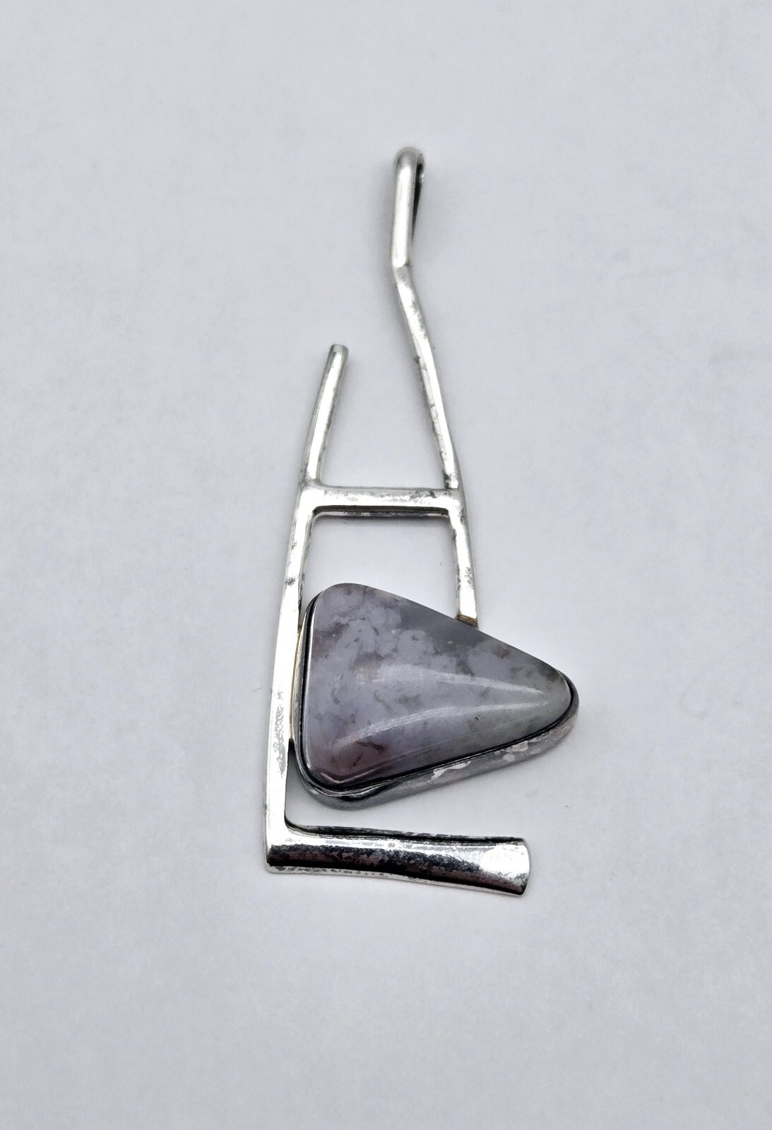 VTG Navajo Native American Tiffany Stone Purple Gemstone Sterling Silver Pendant