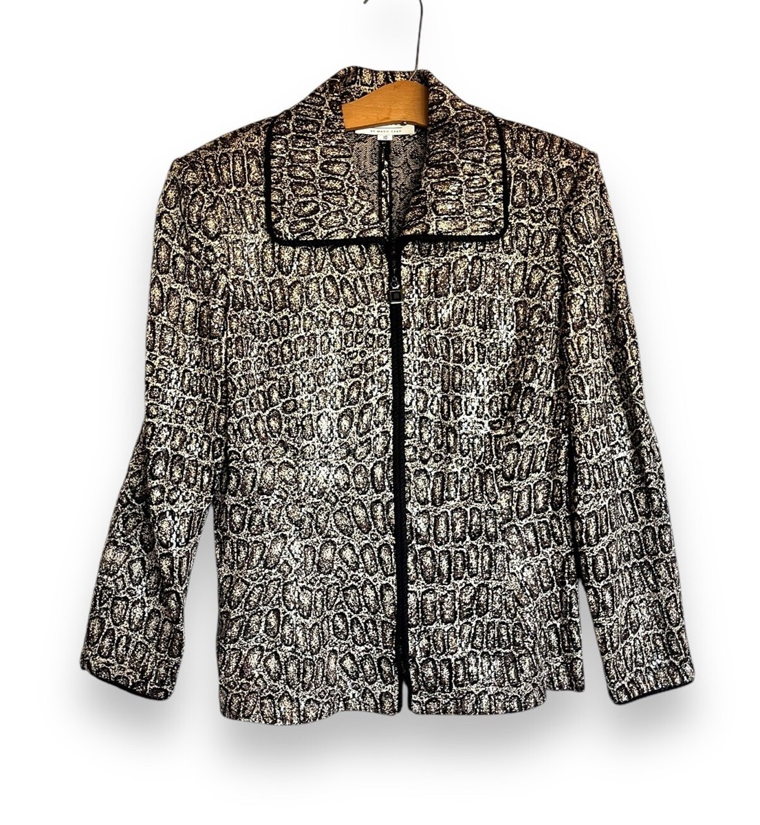 St. John Evening by Marie Gray Suit Jacket Sweater Paillette St. John Evening by Marie Gray Suit Jacket Sweater Paillette