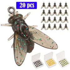 20Pcs/Box Fly Fishing Lure Nymph Dry Flies Bionic Bait Fly Trout Fishing Lures