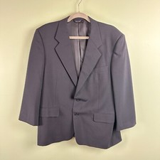 Hickey Freeman Boardroom Blazer SZ 43 Short Navy Blue 100 Wool Sport Coat UNION