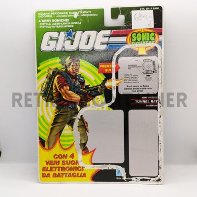Vintage GI JOE G.I. Joe - Fullcard Card - 1990 Tunnel Rat ITALIENISCH Full Card
