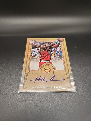 2012-13 ELITE PASSING THE TORCH AUTO #9 HAKEEM OLAJUWON/SERGE IBAKA # 07/25