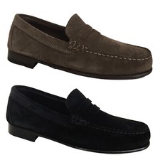 UPPER CLASS unlined moccasin reverse calf 2154/INS BEAVER MADE IN ITA